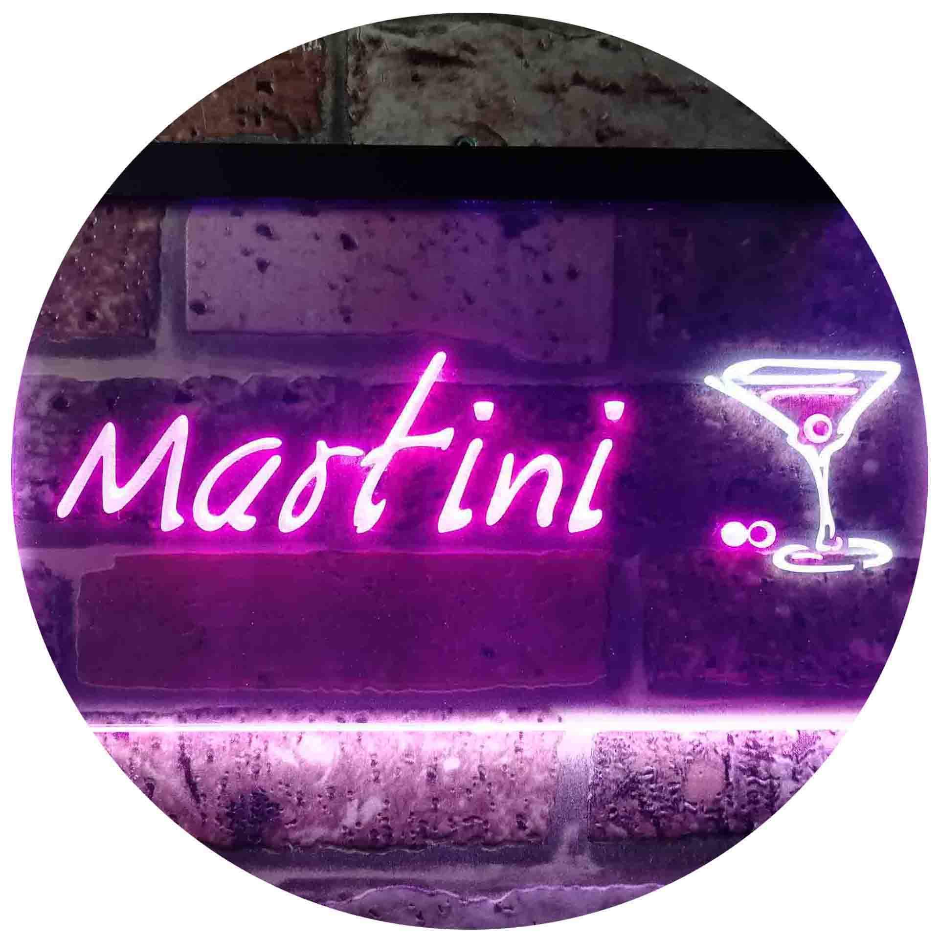 Amazon | Martini Club Wine Bar Illuminated Dual Color LED看板